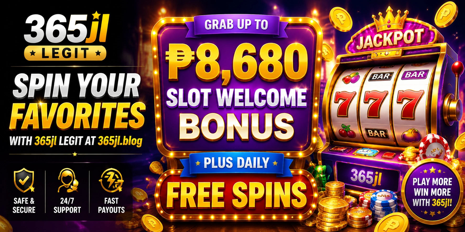 365JL Slots Machine bonus highlight