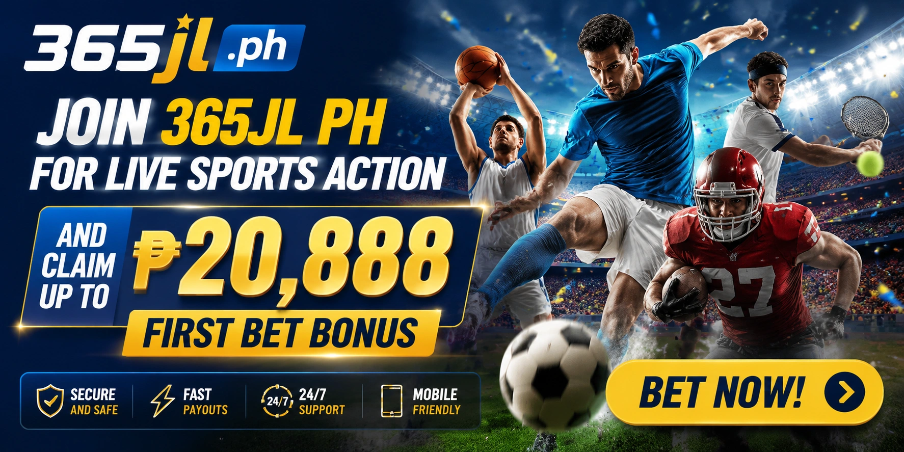 365JL Sports Guide For Live Events And Markets banner